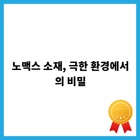 노맥스 소재, 극한 환경에서의 비밀