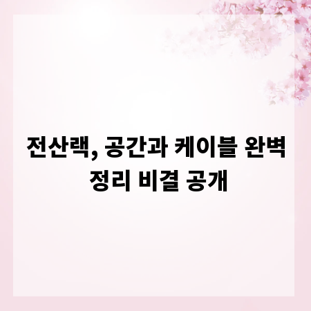 전산랙, 공간과 케이블 완벽 정리 비결 공개