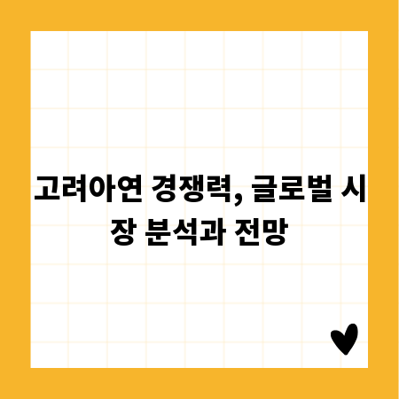 고려아연 경쟁력, 글로벌 시장 분석과 전망