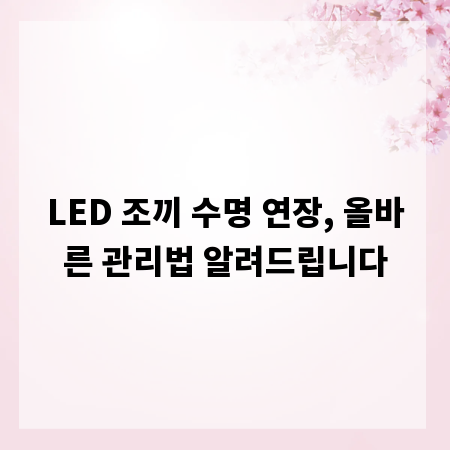 LED 조끼 수명 연장, 올바른 관리법 알려드립니다