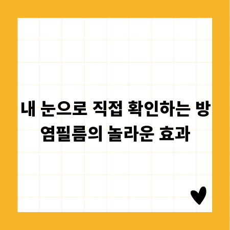 내 눈으로 직접 확인하는 방염필름의 놀라운 효과