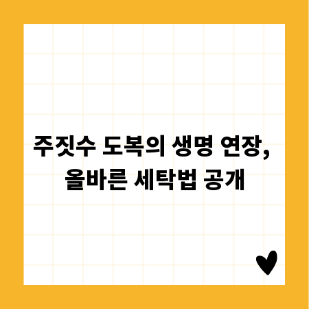 주짓수 도복의 생명 연장, 올바른 세탁법 공개